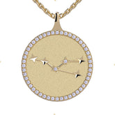Taurus Zodiac Diamond Constellation Pendant