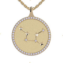 Virgo Zodiac Diamond Constellation Pendant