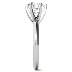 6-Prong Round Brilliant Moissanite Solitaire Ring