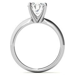 Round Brilliant Moissanite 4-Prong Solitaire Ring (2.5mm)