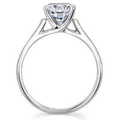 Trellis Cathedral Round Solitaire Ring
