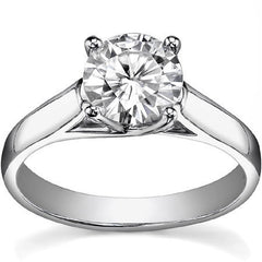 Trellis Cathedral Round Solitaire Ring