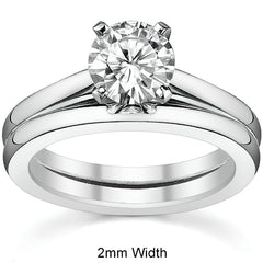 Cathedral Moissanite Solitaire Ring Setting