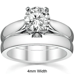 Cathedral Moissanite Solitaire Ring Setting