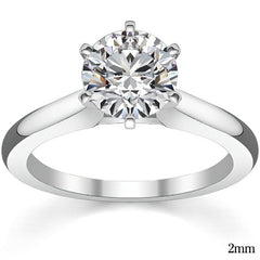 Cathedral Moissanite Solitaire Ring Setting