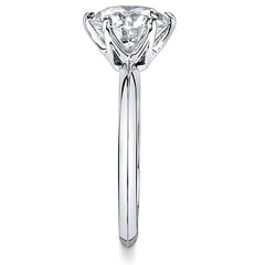 2mm Knife-edge Moissanite Solitaire Ring