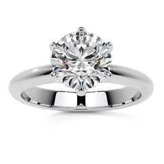 Round Brilliant Moissanite Solitaire Ring