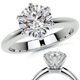 Round Brilliant Moissanite Solitaire Ring