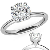 Novo Round Brilliant Moissanite Solitaire Ring