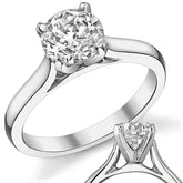 Cathedral Moissanite Solitaire Setting