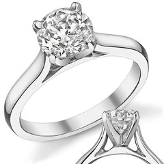 Cathedral Moissanite Solitaire Setting