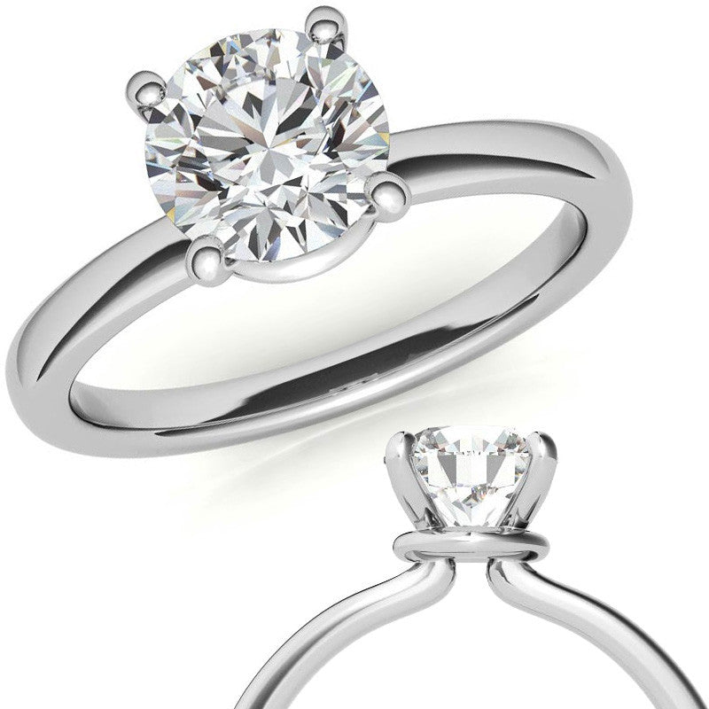 Round Brilliant Moissanite Solitaire Ring