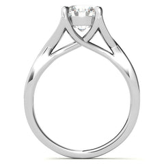 Round Trellis Split Shank Solitaire Ring