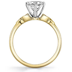 Celtic Knot Moissanite Solitaire Ring