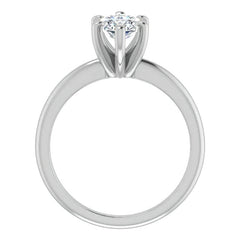 Marquise cut Moissanite Solitaire Ring