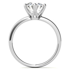 1.5mm Petite Round Brilliant Moissanite Solitaire Ring