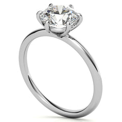 Round Brilliant Moissanite Petite Solitaire Ring
