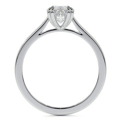 Duchess Marquise Double Prong Moissanite Solitaire Ring
