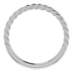 Plain Twisted Rope Stackable Band