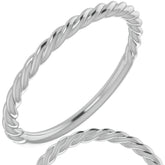 Plain Twisted Rope Stackable Band