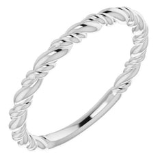 Plain Rope Stackable Ring