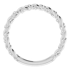 Plain Rope Stackable Ring