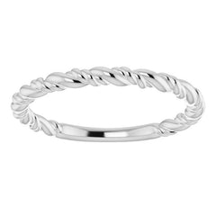 Plain Rope Stackable Ring