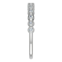Moissanite Bezel Stackable Ring (1.5mm)