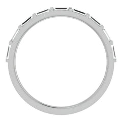 Stackable Baguette Diamond Wedding Band 0.3ct