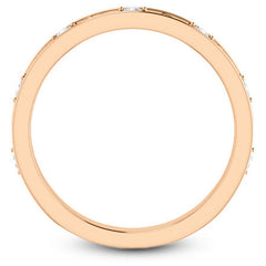 Floral Moissanite Stackable Band