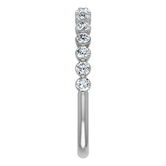 2mm Round Single Prong Diamond Stackable Band