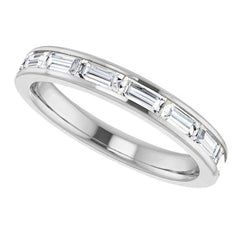 4x2mm 8-Stone Baguette Stackable Band