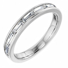 4x2mm 8-Stone Baguette Stackable Band