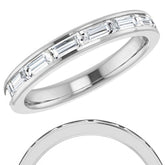 4x2mm 8-Stone Baguette Stackable Band