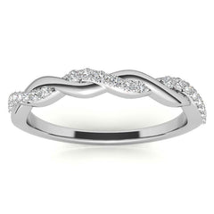 0.22ct Twisted Infinity Stackable Band