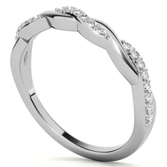 0.22ct Twisted Infinity Stackable Band