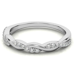 0.22ct Twisted Infinity Stackable Band