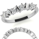 Multi-Shape Lab Grown Diamond Stackable Band