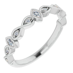 2mm Infinity Inspired Moissanite Stackable Band