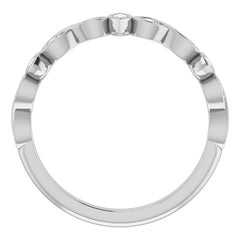 2mm Infinity Inspired Moissanite Stackable Band