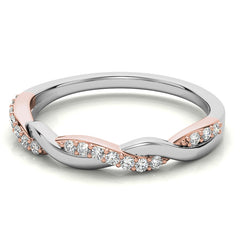Petite Infinity Moissanite Stackable Band
