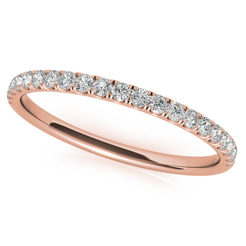 6-Prong Round Brilliant Moissanite Engagement Ring with Collar