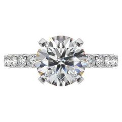 Round Brilliant Moissanite 4-Prong Set Semi-Eternity Ring (0.36ct)