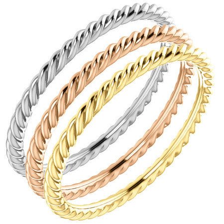 Woven Rope Stackable Band