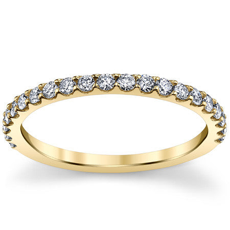 Round Brilliant Moissanite Stackable Band 0.46ct