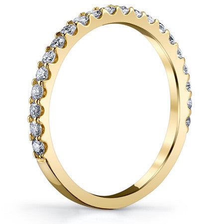 Round Brilliant Moissanite Stackable Band 0.46ct