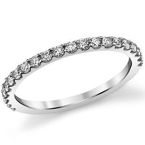 Round Brilliant Moissanite Stackable Band 0.46ct