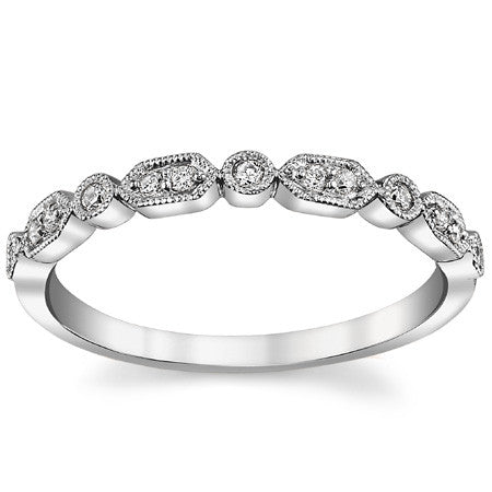 Stackable Milgrain Bezel Wedding Band