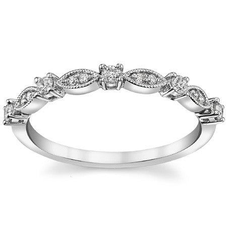 Stackable Moissanite Wedding Band