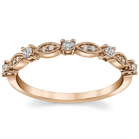 Stackable Moissanite Wedding Band
